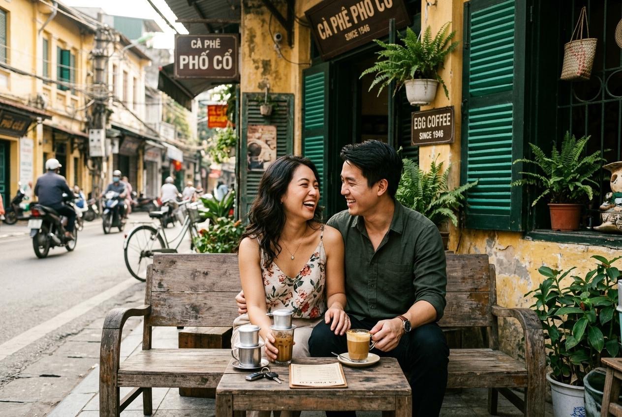 Couple honeymoon