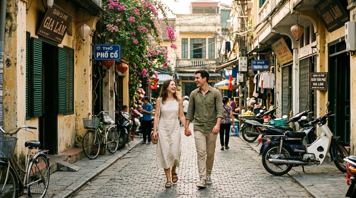 Couple honeymoon